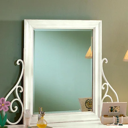 Youth Metal Accented Vanity Mirror